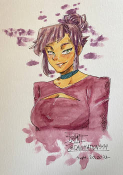 Watercolor Jazmine