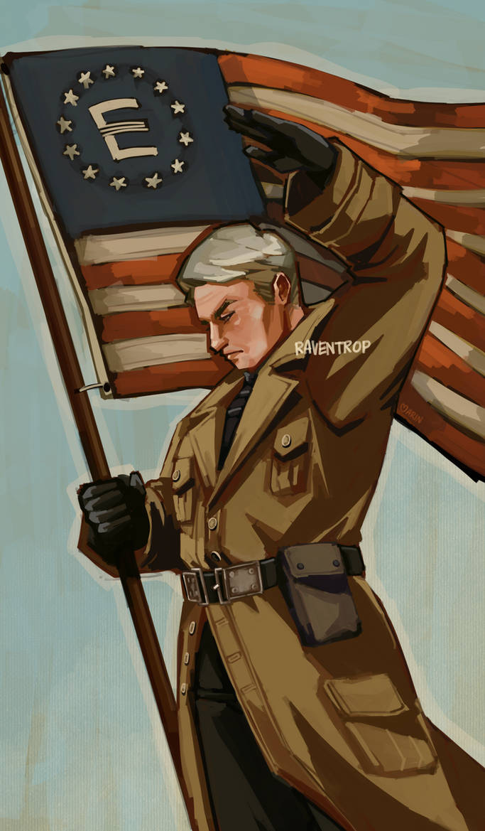 Colonel Autumn with flag by Raventrop on DeviantArt