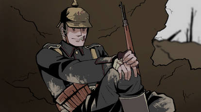 Egon in a hole