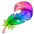 Item: Rainbow Phoenix Feather by Ragaki-Runeland