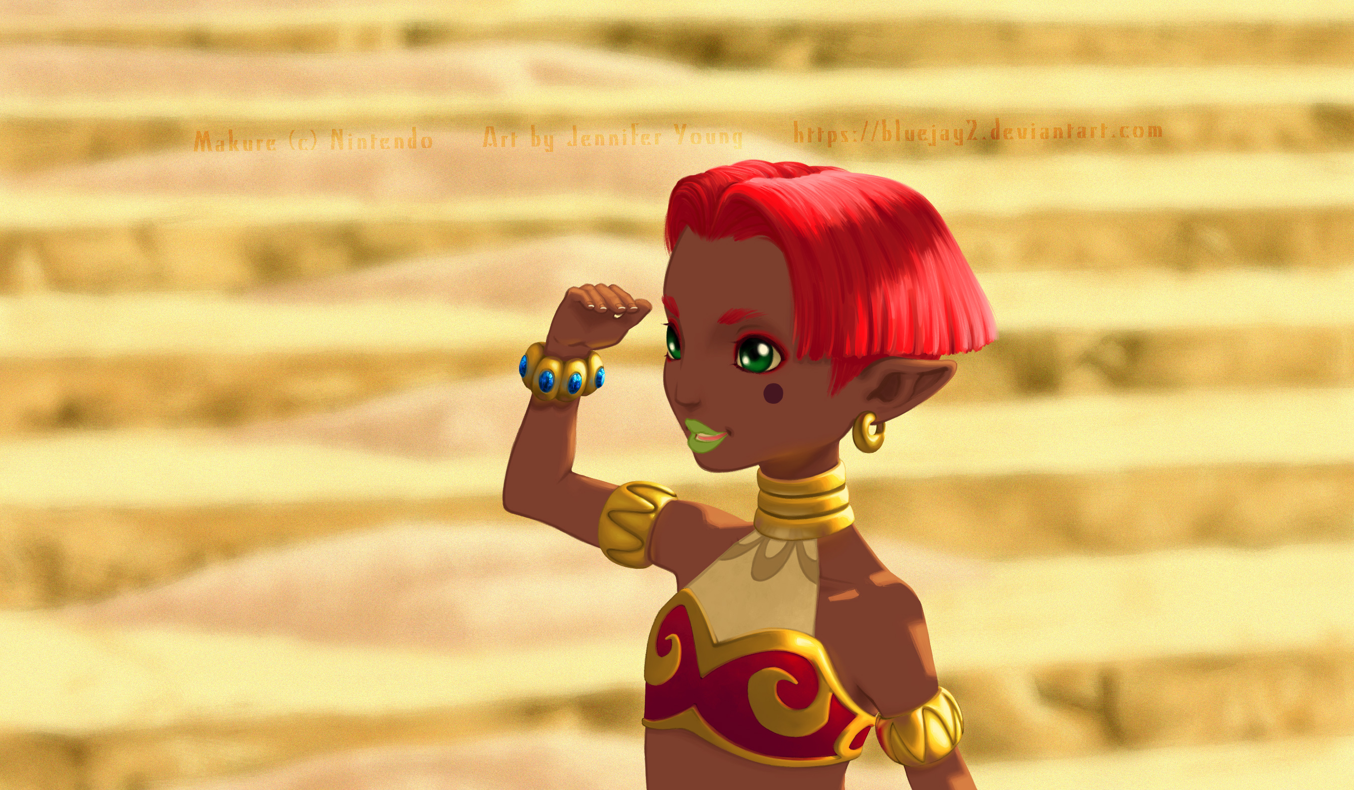 Botw Study Makure In Gerudo Town By Bluejay2 On Deviantart