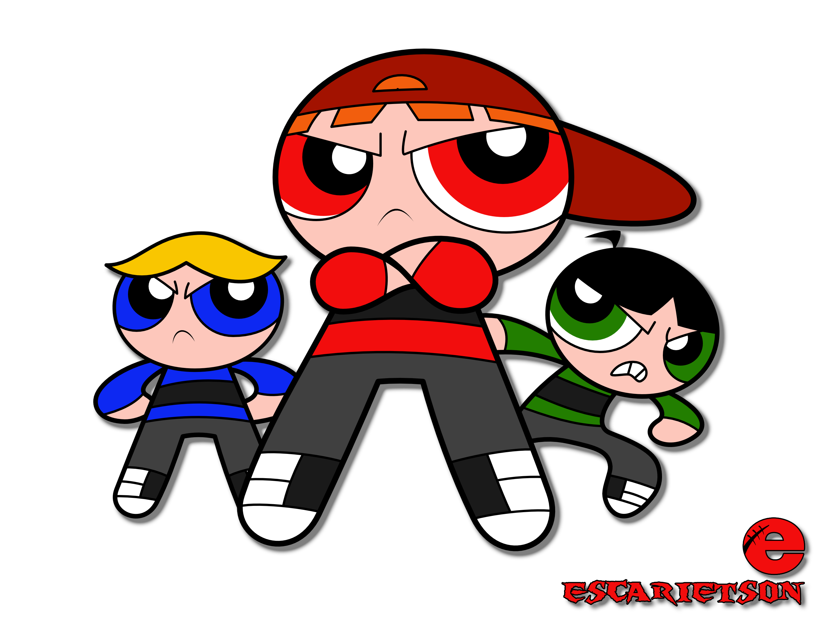 The Rowdyruff Boys Vector by Escarietson on DeviantArt