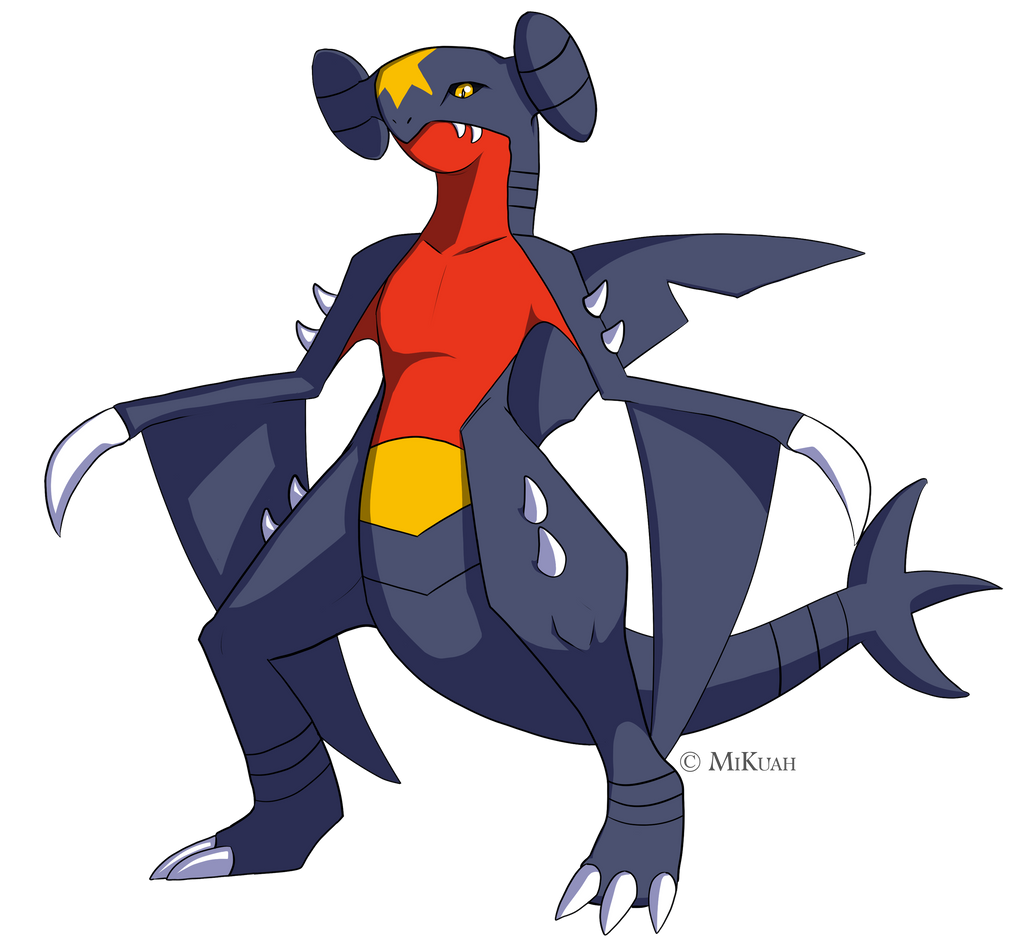 Garchomp (Transparent) by Miukah on DeviantArt