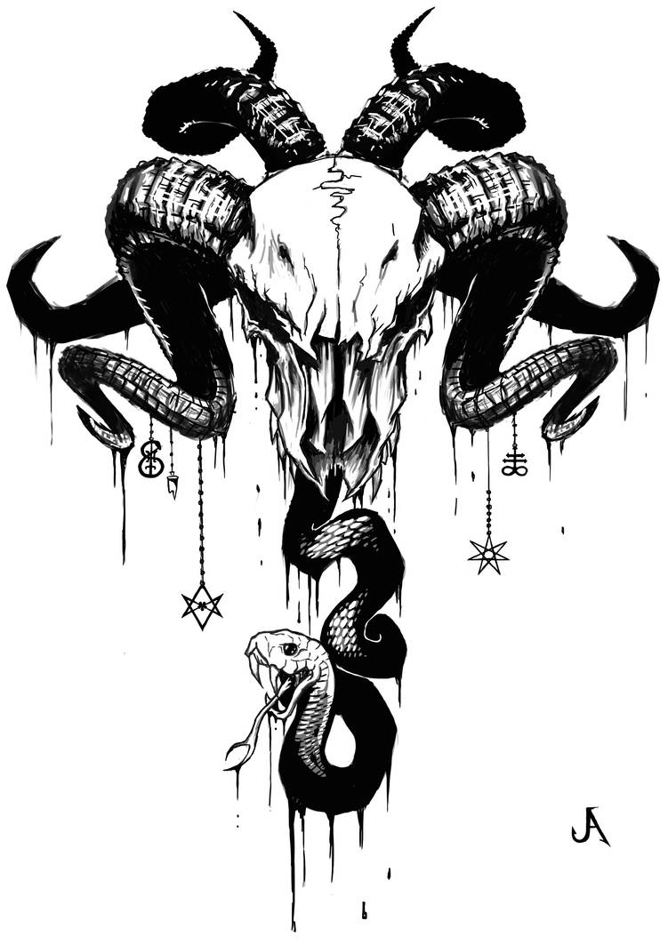 Демон эскиз