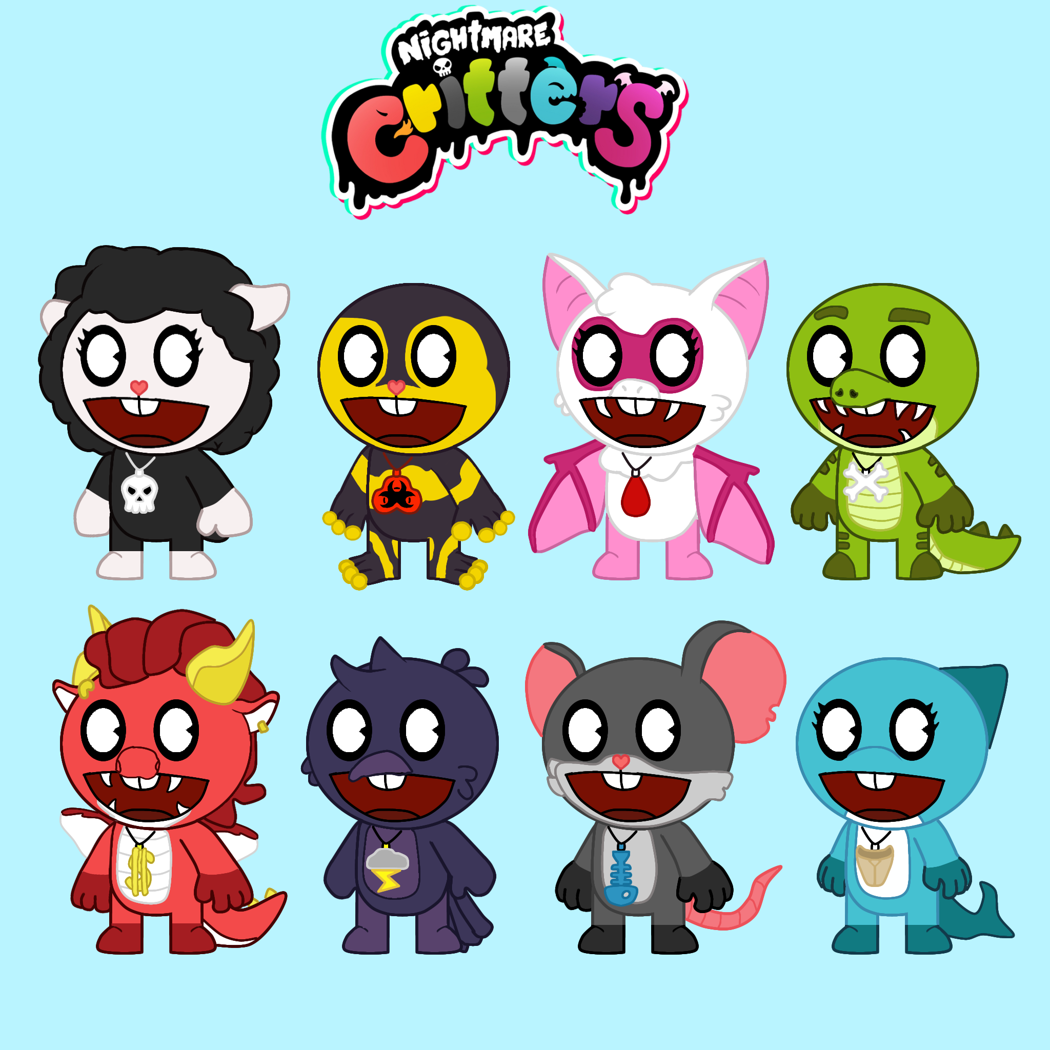 HTF x Nightmare critters by flippyxxxx on DeviantArt