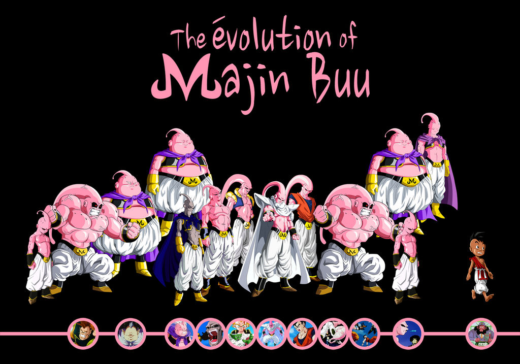 All Forms of Majin Buu in 'Dragon Ball