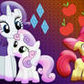 42 - Rarity and AppleJack w/ Theirs Sisters (:D)