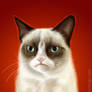 Grumpy Cat Tardar Sauce Portrait Fan Art