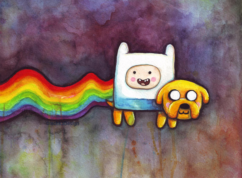 Nyan Time - Adventure Time vs Nyan Cat