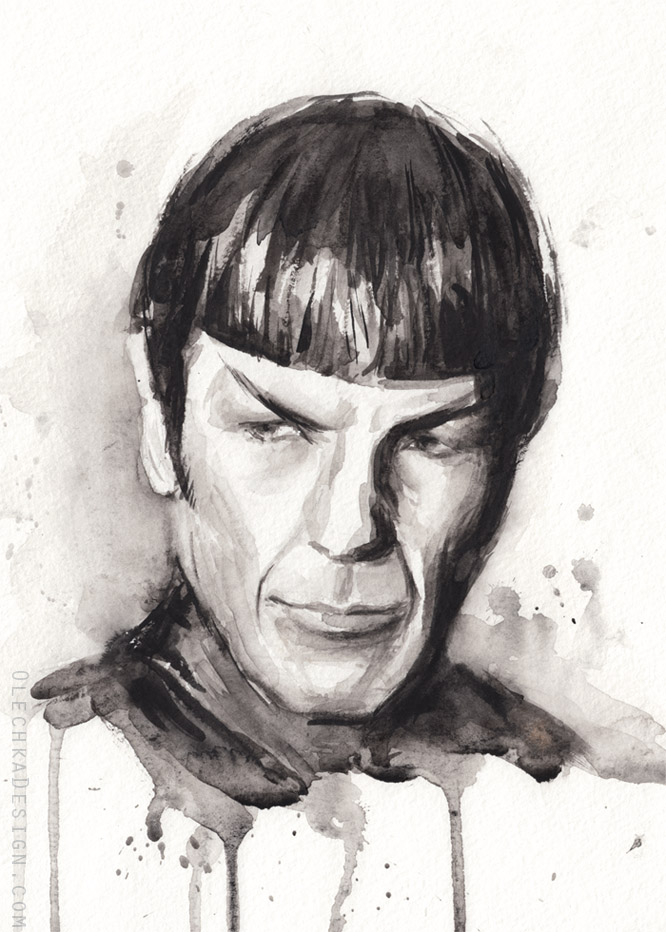 Spock Portrait Star Trek Art