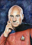 Captain Picard Portrait - Star Trek Art