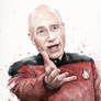 Annoyed Picard Meme, Watercolor