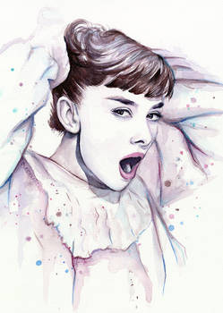 Audrey Hepburn Watercolor