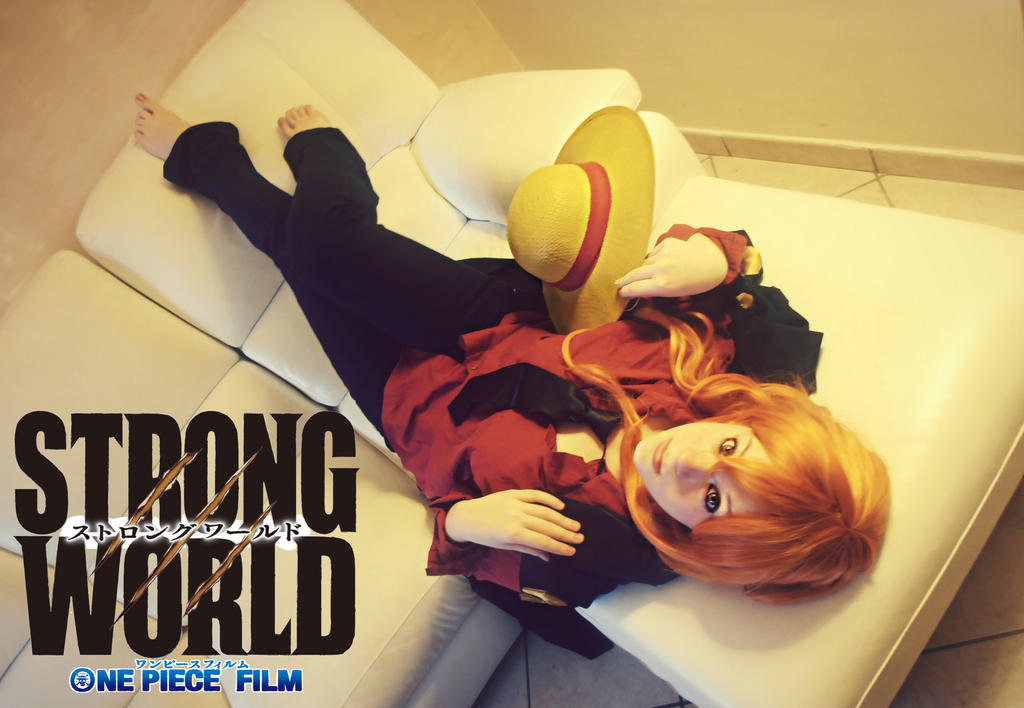 Nami Strong World - Cosplay - In Luffy's Clothes