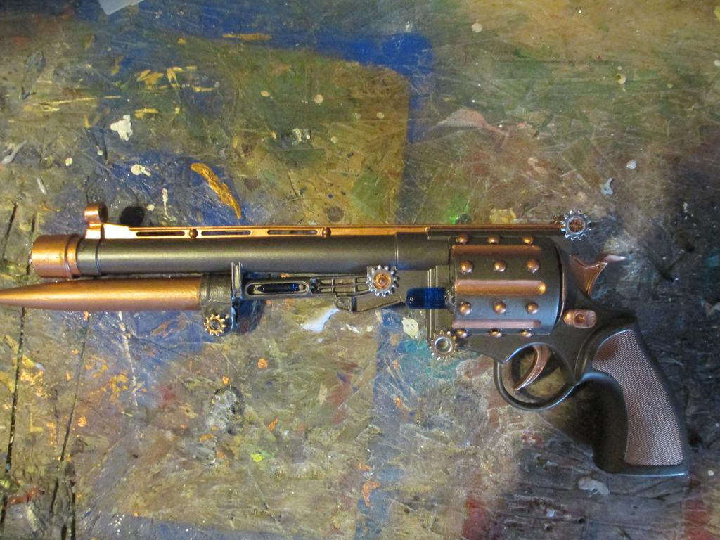 Clockpunk Revolver Steampunk revolver 1 by Deepsleeper on DeviantArt