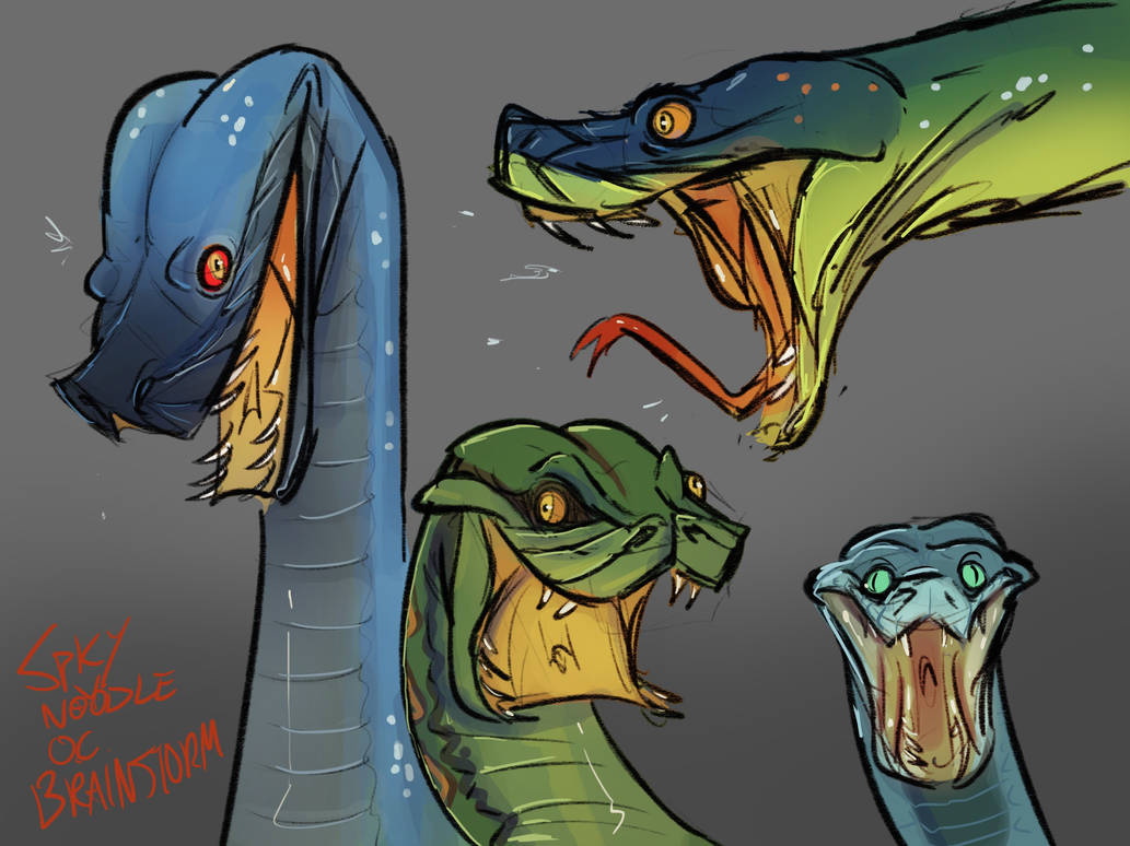 Snake OC brainstorm v2 by SpicyNoodleArt on DeviantArt