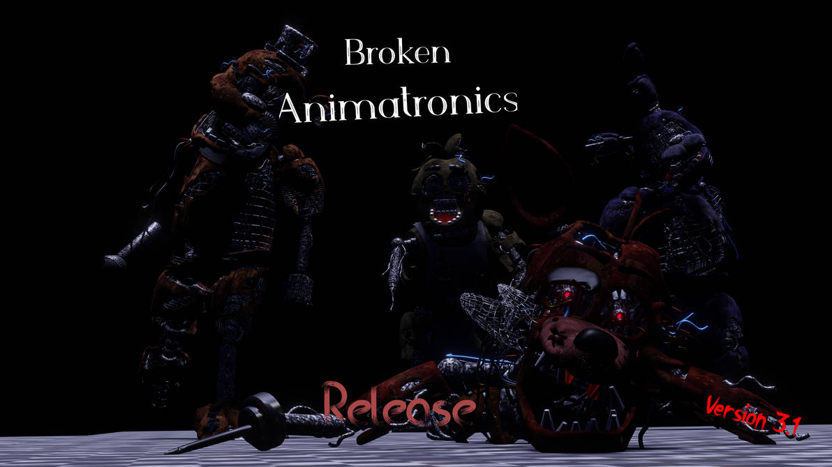 Pre Rotten Animatronics (FNaF/Blender) Broken Animatronics release (3.1) by luna0xai on DeviantArt