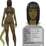 Lizard Woman Amora Black