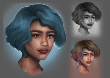 Practise: semi realistic face