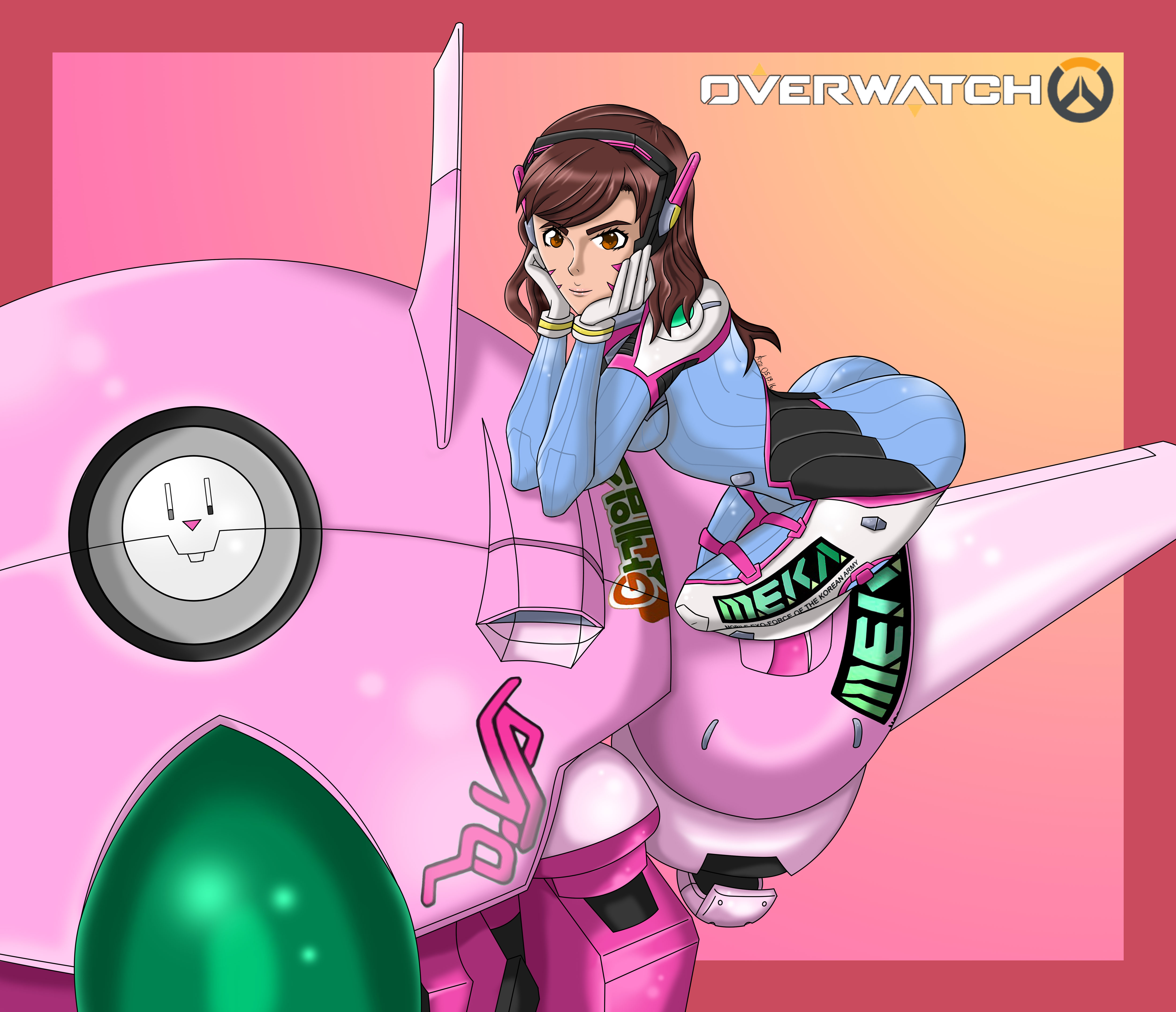 Overwatch: 'D.Va Online' (Fan Art)