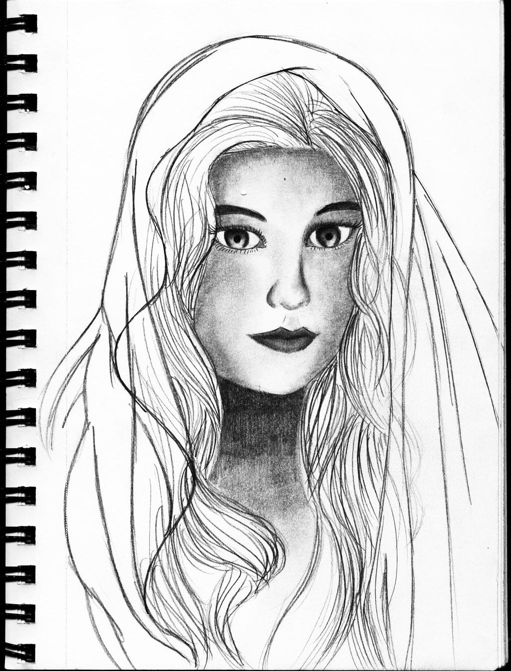 Girl Sketch Portrait 2