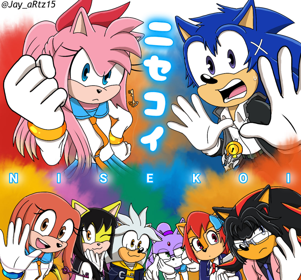 Sonic/Nisekoi Crossover Art by Jame5rheneaZ on DeviantArt