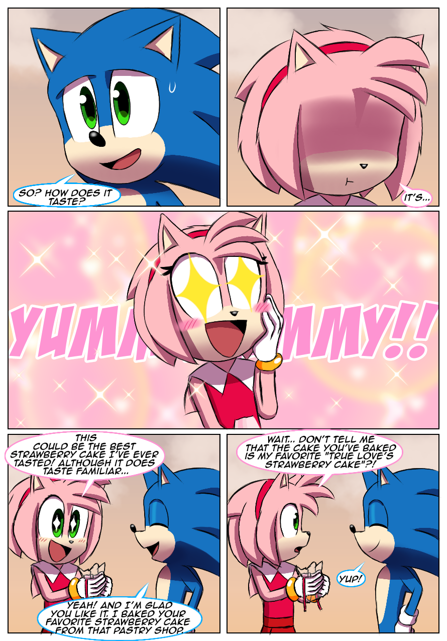 Sonic Movie Comic: A Cake For Amy Rose (2/3) by Jame5rheneaZ on DeviantArt