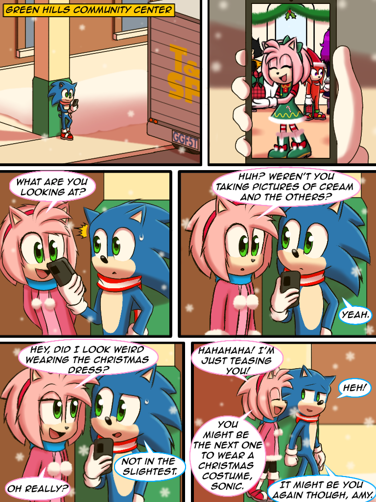 Sonic Movie Comic: Underneath the Mistletoe (1/3) by Jame5rheneaZ