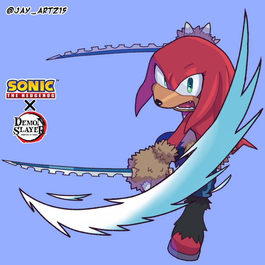Sonic x Demon Slayer Knuckles as Inosuke (Unmask) by Jame5rheneaZ on ...