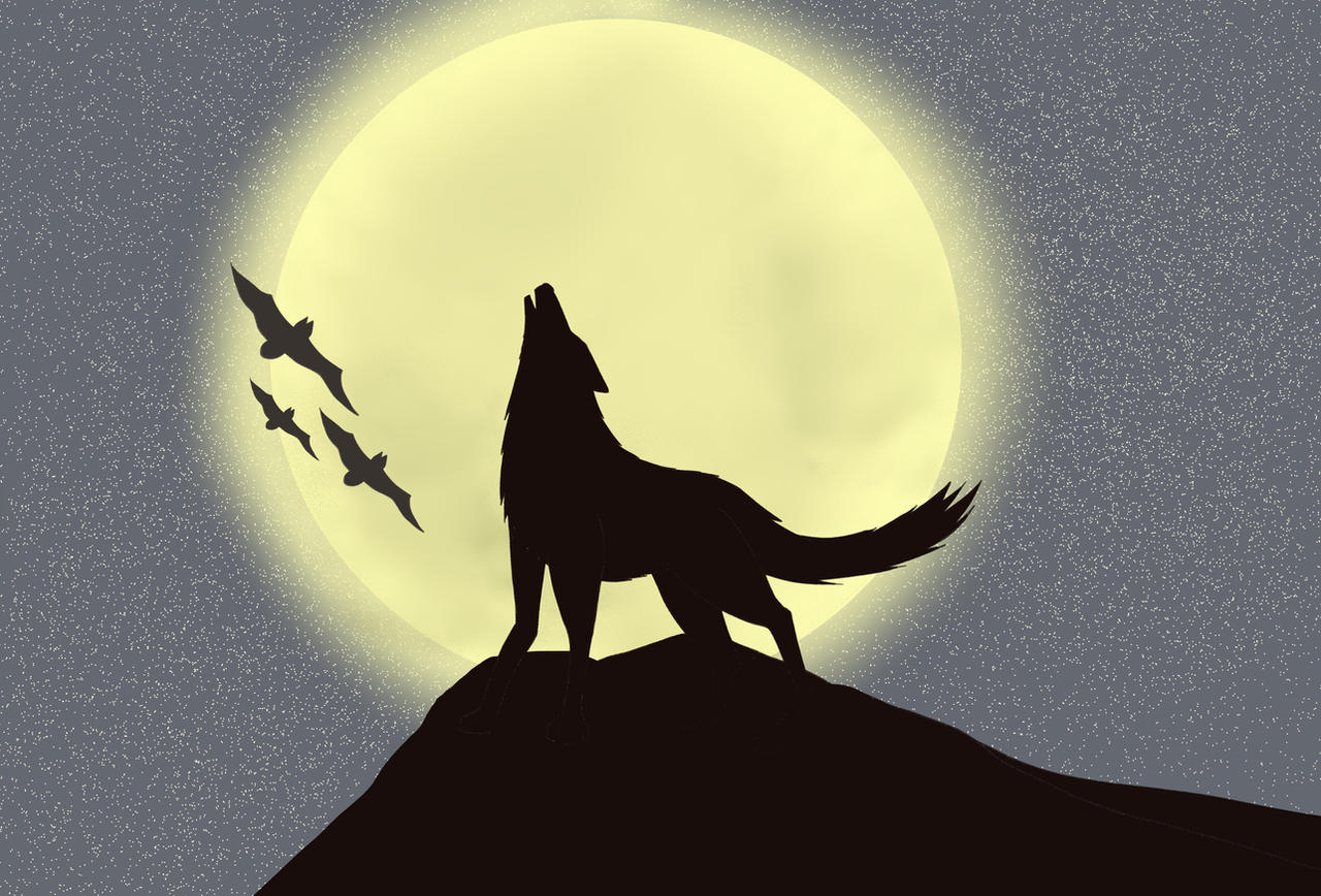 Wolf Howling at the Moon by DavidNoahOsborn on DeviantArt