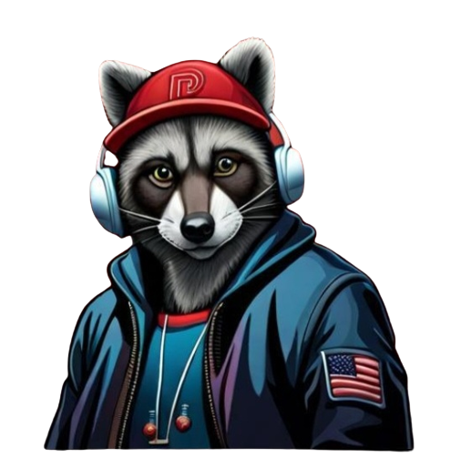 Hip hop raccoon listening to music by uneek81 on DeviantArt