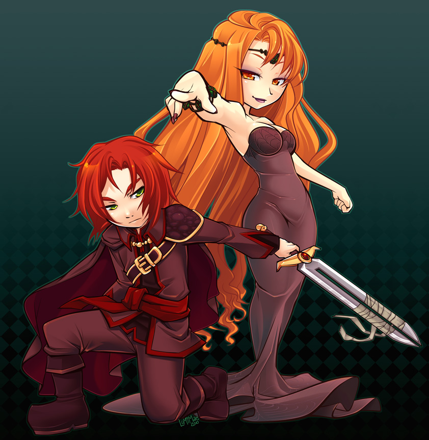 Beryl and Obsidian by lumi-mae
