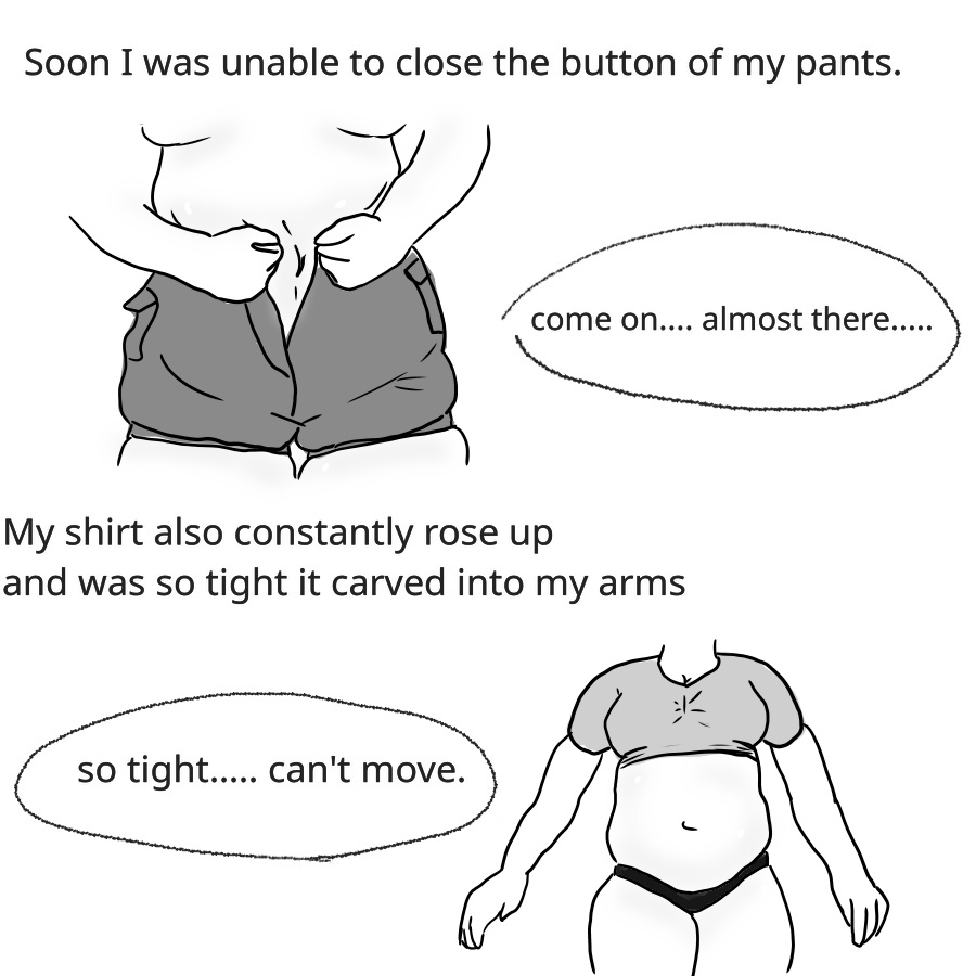 weight gain comic part 14 by ladybuuug69 on DeviantArt