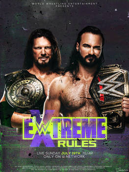 Custom WWE Extreme Rules Poster