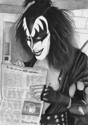 Gene Simmons 1975 by vinicius-costa