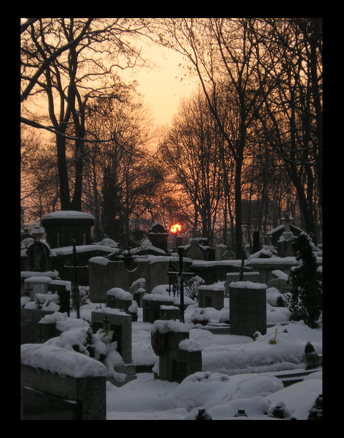 Cemetery And Sundown