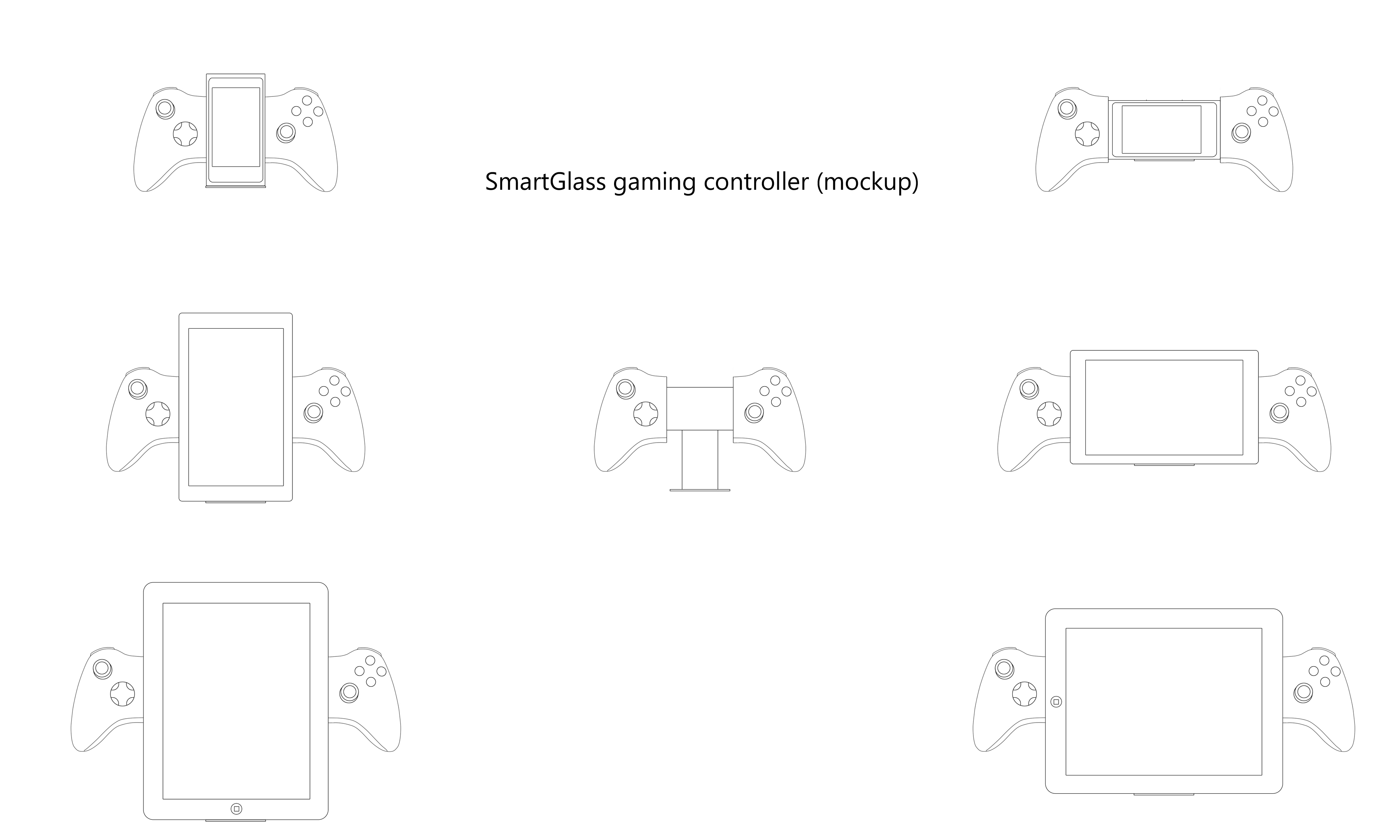 (Quick) Mockup for an adjustable Xbox Controller