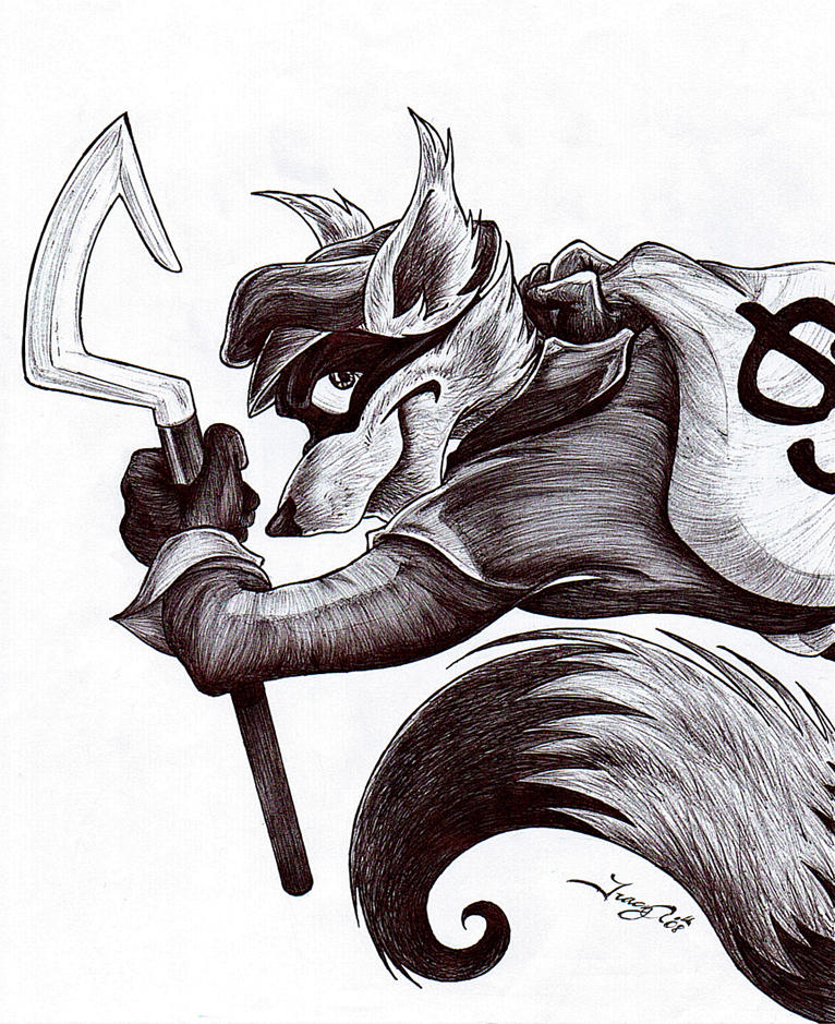 Sly Drawing Sly Cooper by terozi on DeviantArt