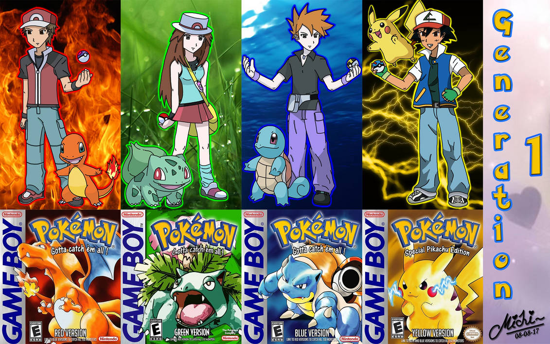 Pokemon - 1st Generation Characters by SecretKoshka on DeviantArt