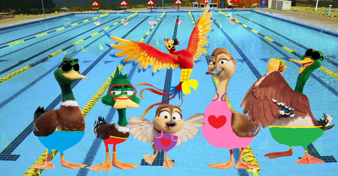Migration Characters at the Public Pool by Bridgit-16 on DeviantArt