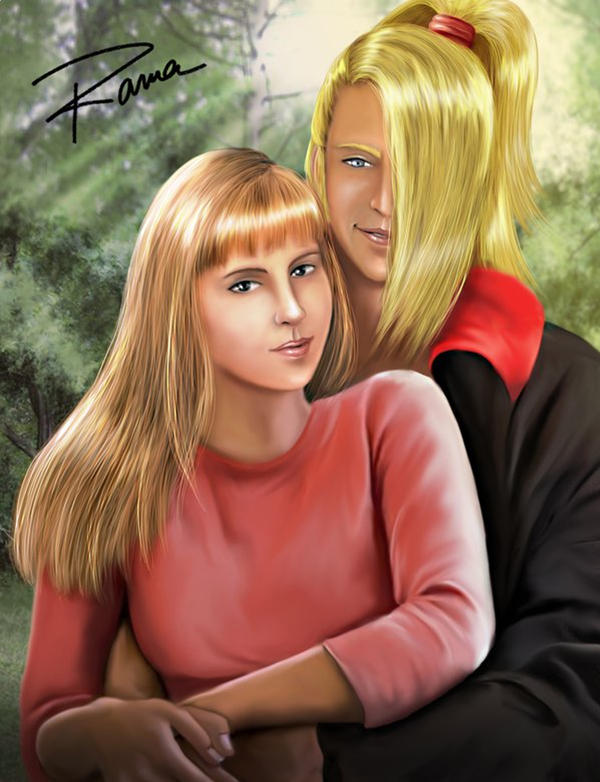 Deidara y Marieanne commission