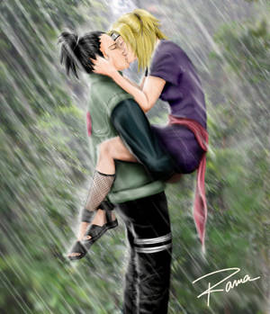 kiss under the rain