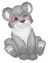 Grey Kougra Pixel