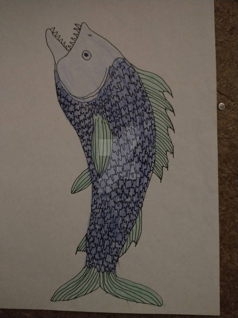 Large Toothy Fish by JamesAGiles on DeviantArt