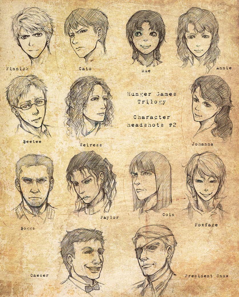 HUNGER GAMES Headshots 2 by inklou on DeviantArt