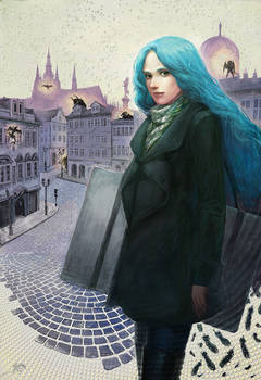 The illustration for Daughter of Smoke and Bone