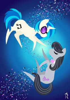 Octavia and Vinyl Scratch