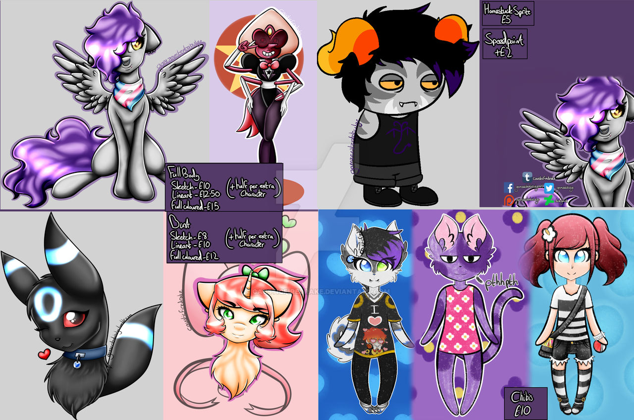 Commission sheet by causticfiredrake on DeviantArt