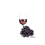 Wine and Grapes. transparent png by gunzy1