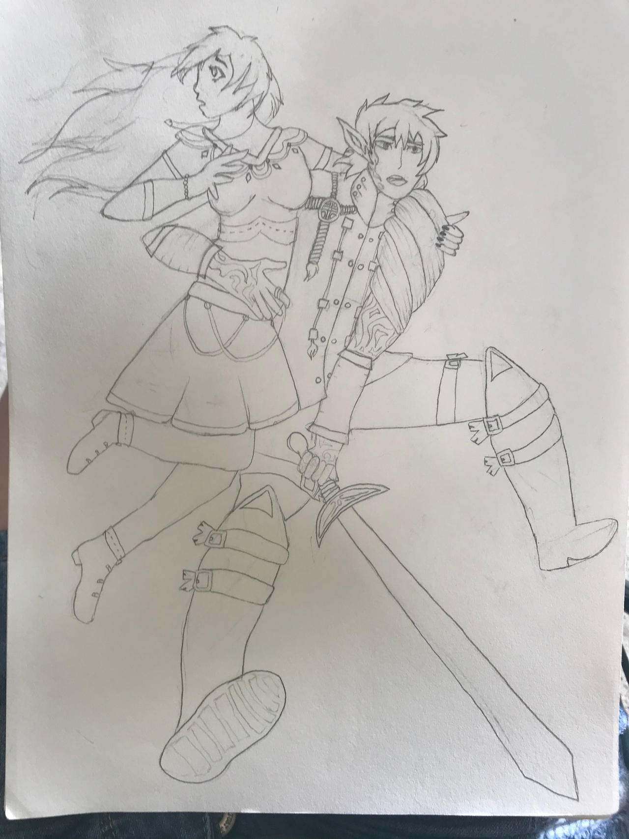 Sarah Incomplete Sarah and Lucas (second drawing) INCOMPLETE by IzzyBluArt on DeviantArt